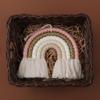 Colorful Woven Macrame Rainbow Wall Decor Party Decoration for Kids Baby Nursery