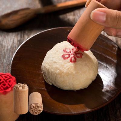 Cookie Stempel wiederverwendbare DIY Holz chinesischen Mond Kuchen Gebäck Stempel Kuchen Dekor Werkzeug