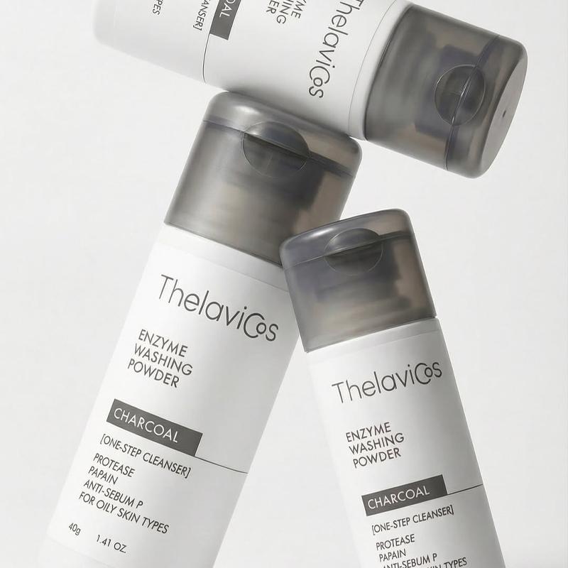 Thelavicos Aktivkohle-Enzym-Waschpulver 40g