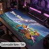 Custom Text Big Mousepad, Extended Desk Pad For Laptop Work GameScooby-Doo
