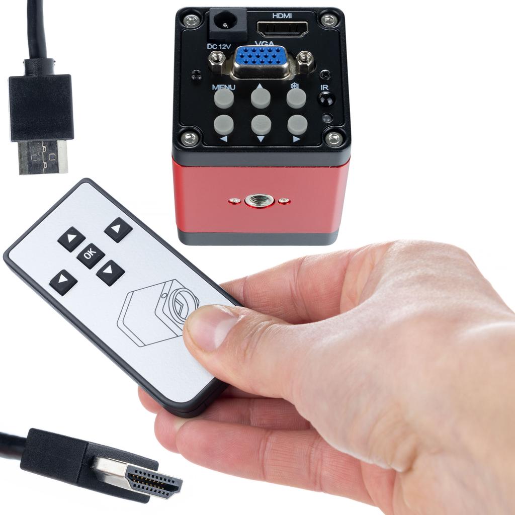 Rosfix Mikroskop Cyfrowy Earth Pro MCEP-0.5X – Powiększenie 7x-45x | Wyświetlacz 8 Cali | Uchwyt I Oświetlacz 56xLED