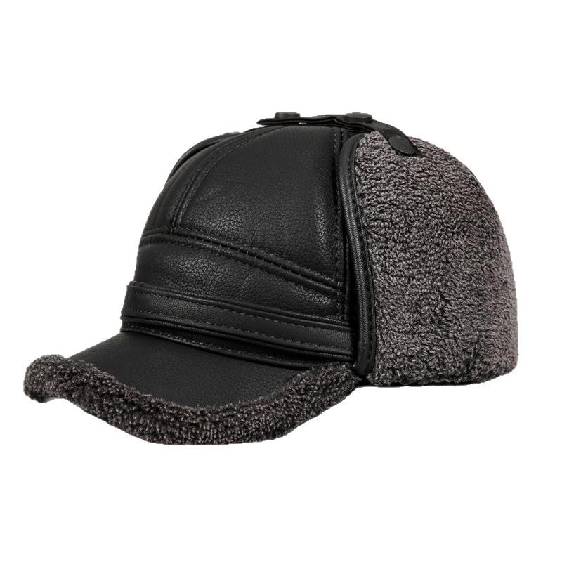 Winter Warm Duckbill Hat for Middle-aged and Elderly Men with Ear Protection