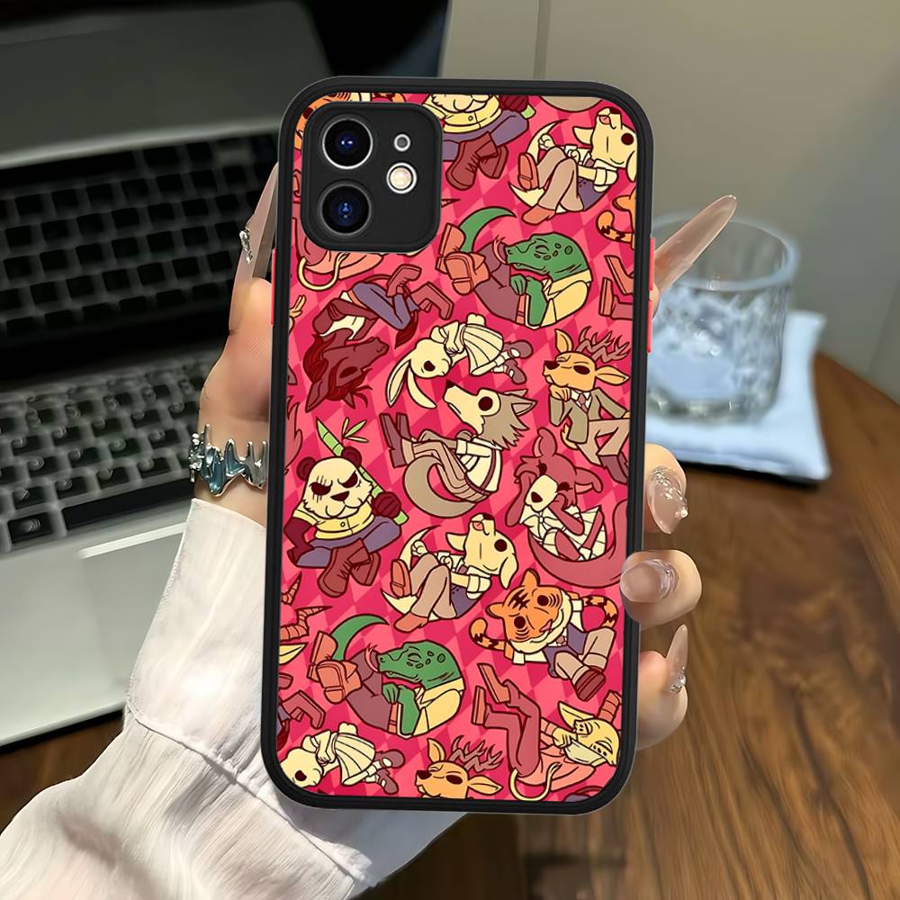 Klassische Japanische Anime B-Beastars Matt Transluzente Handyhülle Für Iphone 16 ProMax 15 14 13 12 11 X XS PRO Plus
