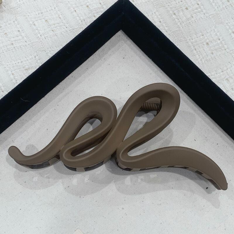 Pinces à Cheveux Vague Couleur Unie Mode pour Femmes Pince à Cheveux Dépolie Haute Qualité Accessoires Cheveux Quotidien Cadeau pour Filles