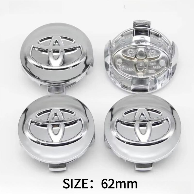 4Pcs 57/62mm Car Wheel Center Hub Cap Wheel Rim Cover for Toyota Corolla RAV4 Levin Yaris C-HR Camry Prado Prius Car Accessories
