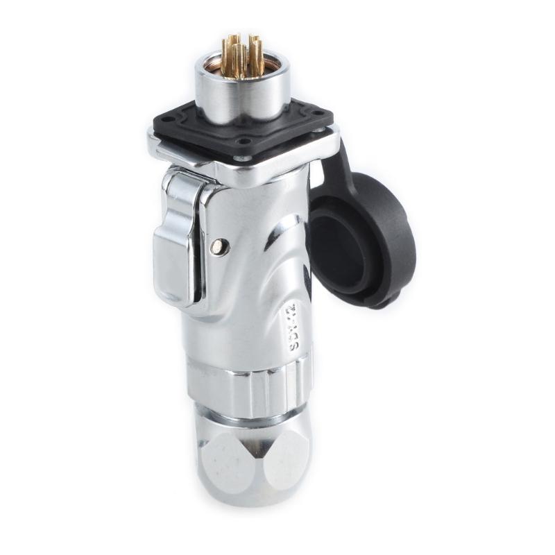 LP12 with LP13 Socket Fast Screw Locking Aviation Connectors For Industrial LED Lights Multiple Functional