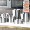 Stainless Steel 6-20cm Adjustable Telescopic Mousse Ring Circle Mold Rustproof With Scale Round Cake Rings Reusable Baking Tool