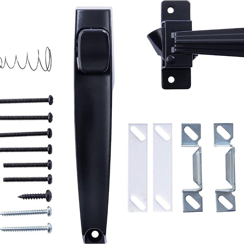 Weatherproof Door Push Button Latch Non-locking Push Button Latch Handle Door Latch Garage