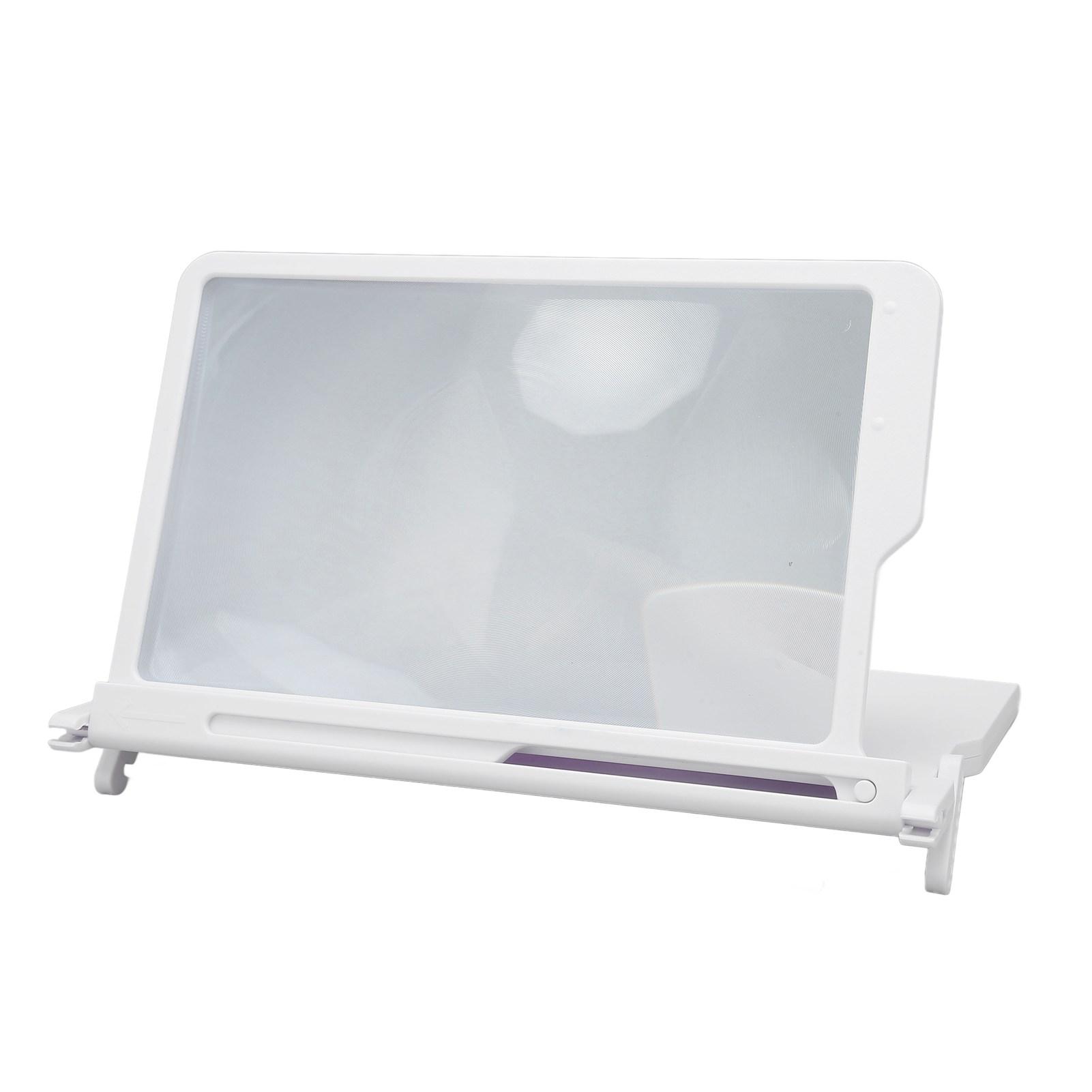 

3D HD увеличитель экрана мобильного телефона 12,5 дюймов выдвижной увеличитель экрана телефона для фильмов видеоигр белый