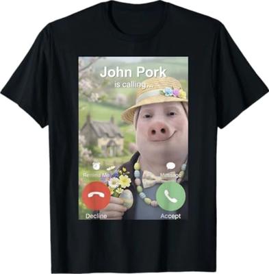 Lustiges Osterhase Oster John Schwein ruft Gehirnfäule Meme T-Shirt