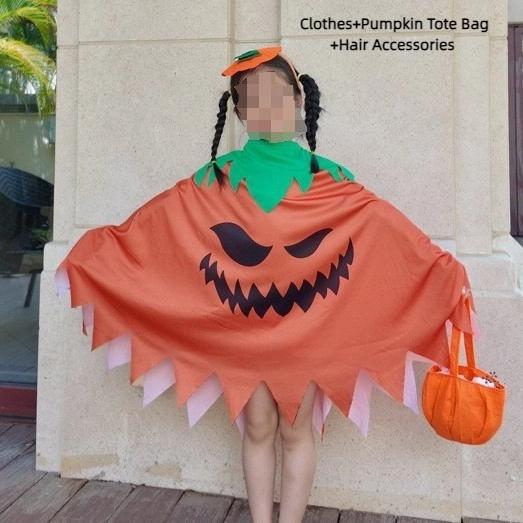 Halloween Kids' Costumes Witch & Cloak Set / Vampire Cosplay Outfit Ideal for Kindergarten Stage Performances