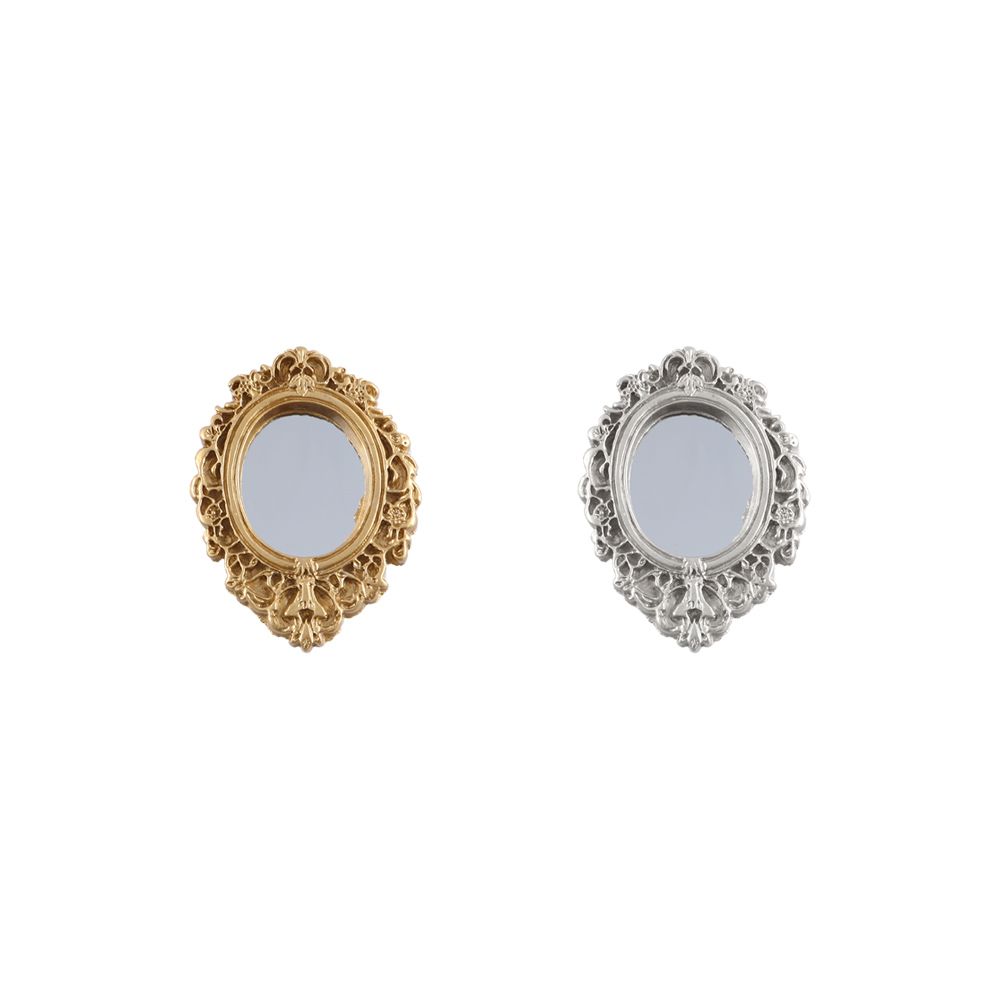 1/12 Baroque Tiny Victorian Mini Dollhouse Mirror Furniture Miniature Ornament