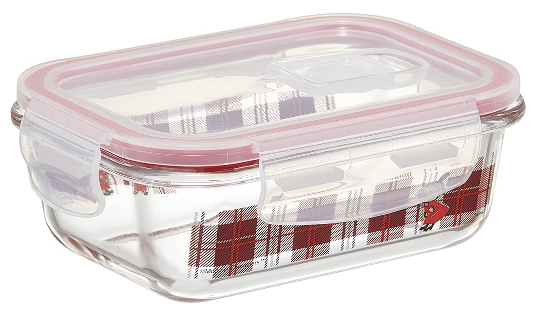 

Skater Storage Container 370ml S Heat Resistant Glass Oven Microwave Dishwasher Safe with Lid Valve 4 Point Lock Little My GBST4-A