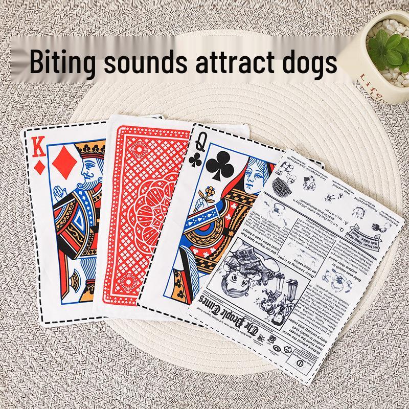 Dog Bite-Proof Crinkle Newspaper Toy - Pet-Friendly Sound Card Alternative