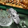 Exquisite Women's Waterproof Square Quartz Wristwatch - Light Luxury Fashion Bestseller