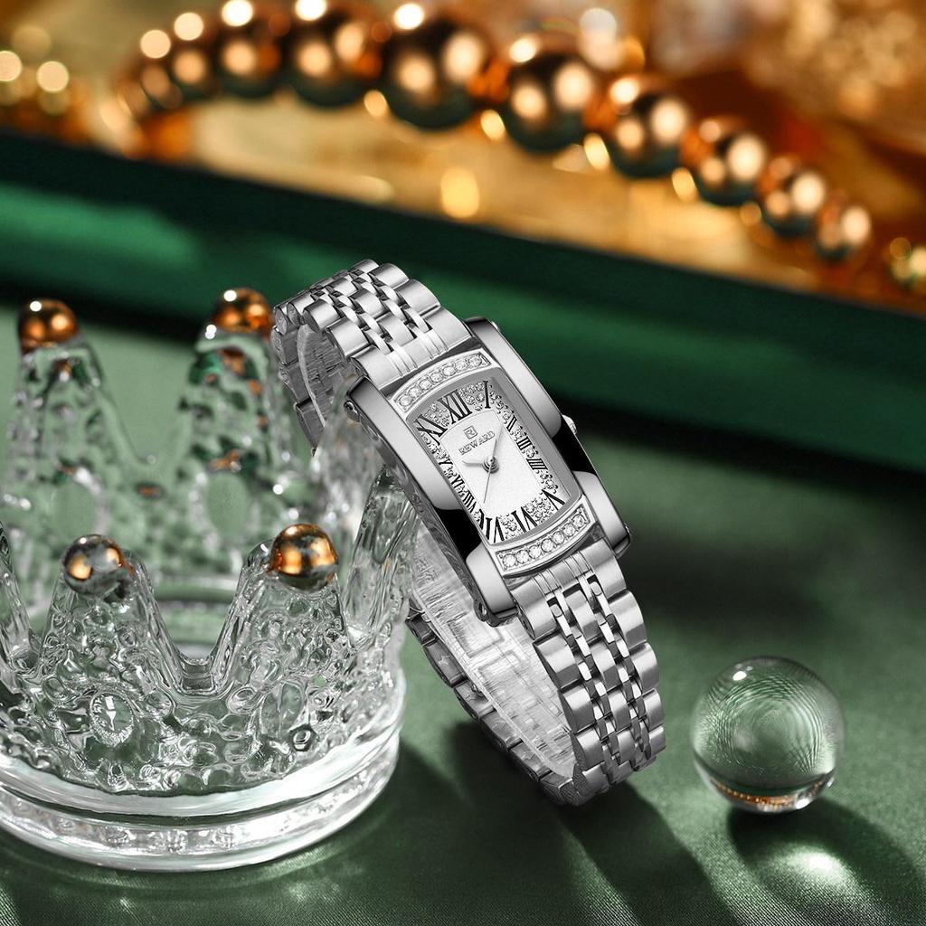 Exquisite Women's Waterproof Square Quartz Wristwatch - Light Luxury Fashion Bestseller