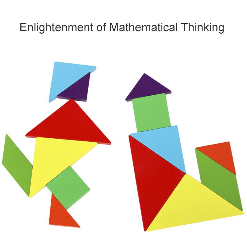 Children's Magnetic Jigsaw Puzzle Montessori Teaching Aids Magnetic Tangram Puzzle Early Education Educational Toys For Children