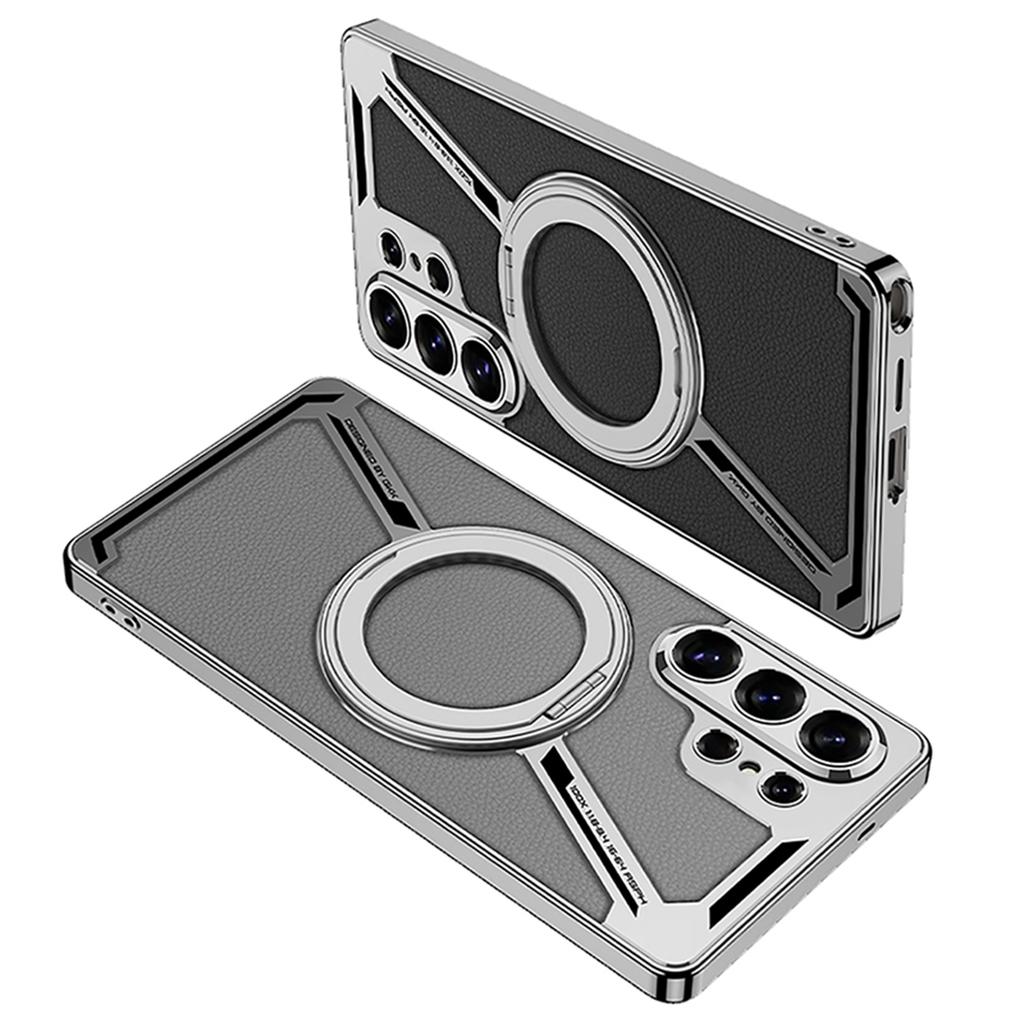 GKK Voor Samsung Galaxy S26 Ultra Magnetische Hoes PU + TPU Standaard Telefoonhoes Z-Vorm Ontwerp