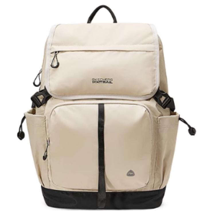 Skechers Comfortable Retro Fabric Backpack Unisex Backpacks Silver Gray L424U059-001K Silver Gray