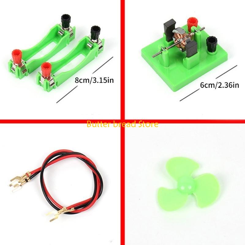 W89C Open Type Electric Motor Components Electromagnetism Experiment Set for Labs