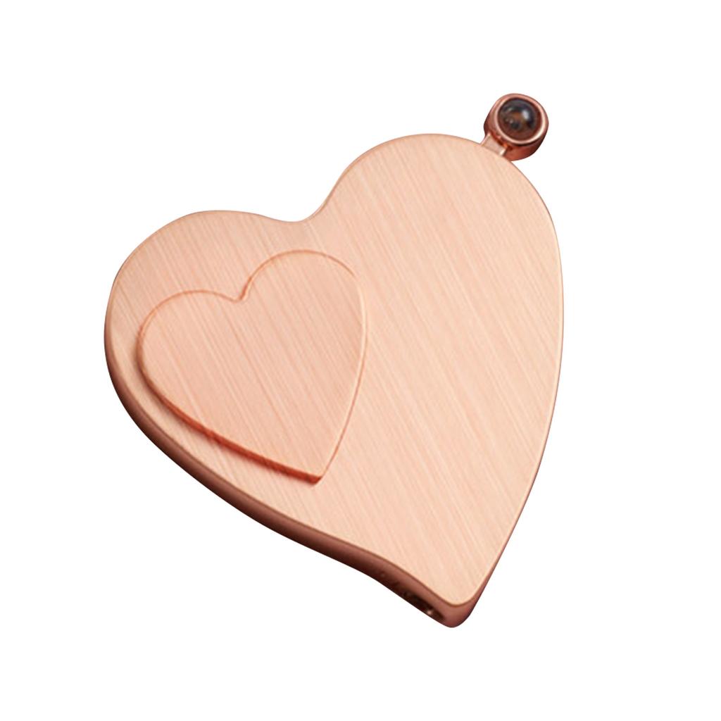 Micro-engraved Projection Lighter, Windproof Creative Personalized Gift Red Flame Lighter, Love Gas And Electric Dual-use Lighter