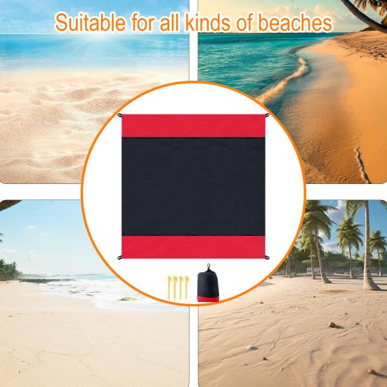 Strandmatte, tragbare, wasserdichte, faltbare Camping-Picknickmatte, verschleißfeste, feuchtigkeitsbeständige Reise-Picknickmatte