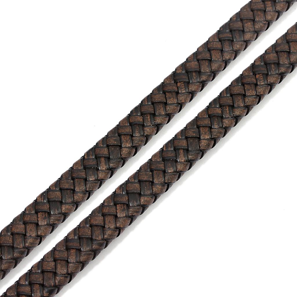 1 Yard Echte Leder Geflochtene Schnur 10/12mm Vintage Flache Schnüre Für DIY Heimdekoration Kleidung Schmuck Zubehör