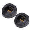 2PCS Two Way Radio Battery Charger ABS Two Way Talk Radio Replacement Charger Base Adapter for