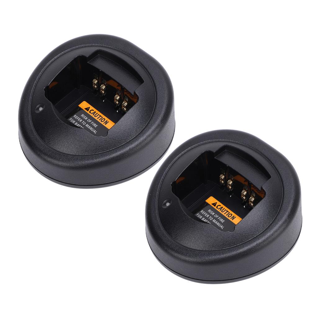 2PCS Two Way Radio Battery Charger ABS Two Way Talk Radio Replacement Charger Base Adapter for