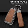 Zinc Alloy Car Key Case Cover Protector Shell For Ford Ranger C-Max S-Max Focus Galaxy Mondeo Transit Tourneo Custom Ecosport