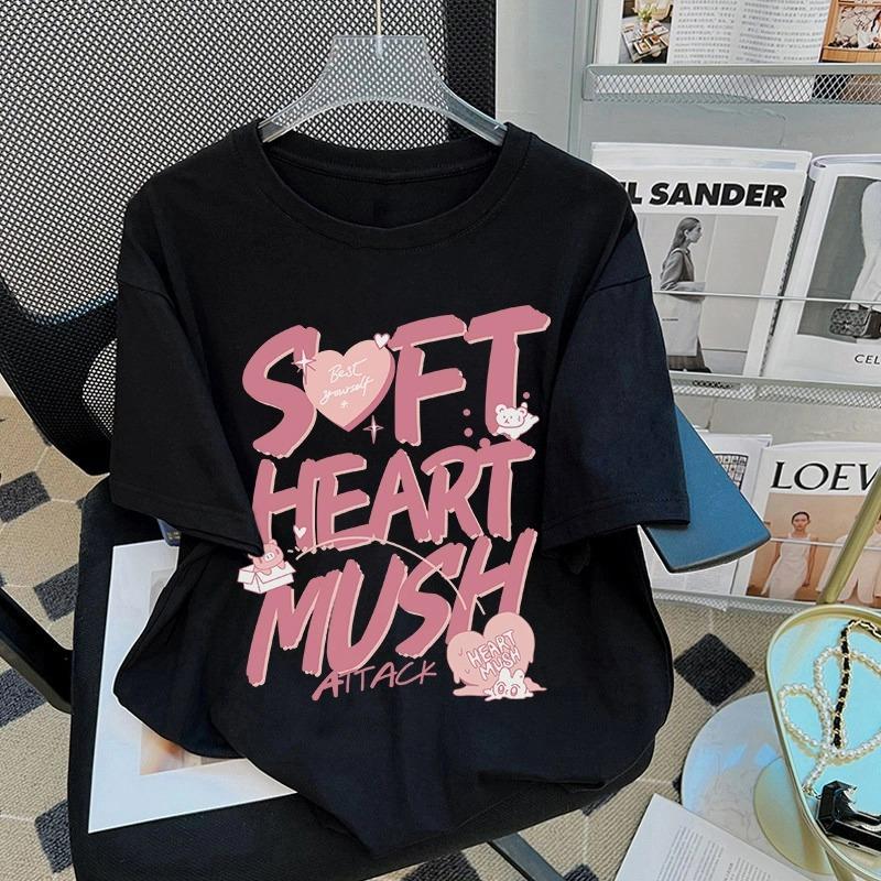 Cartoon Kinder Erwachsene Bedrucktes T-Shirt Sommer Damenmode Mädchen Kurzarm T-Shirt Top Pullover Kleidung