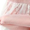 Baby Girl Dress Short Sleeve Soft Lace Princess Dress Fake Two Piece Dress
