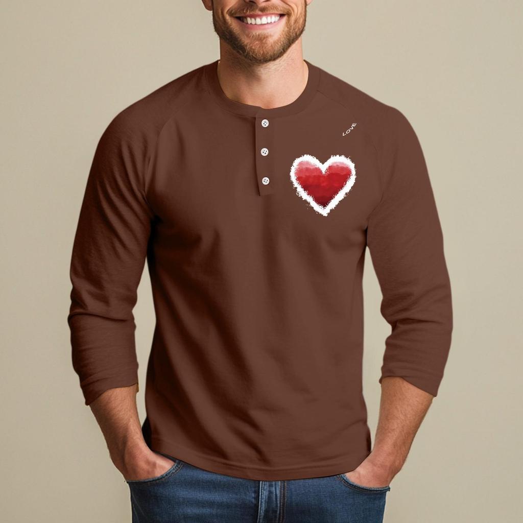 Men's Raglan Sleeve Three-quarter Sleeve Top