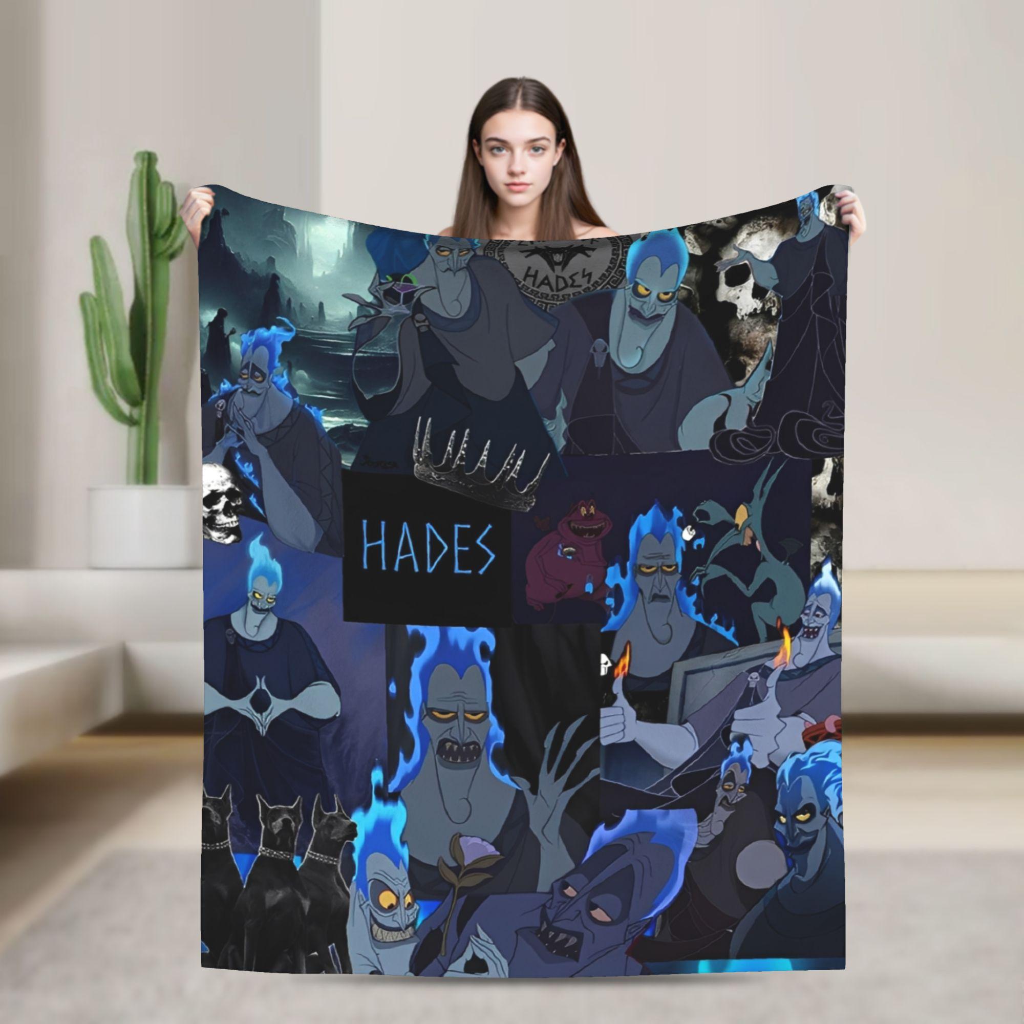 Hercules Hades Villains Blanket Coral Fleece Plush All Season Pain And Panic Multi-function Warm Throw Blankets for Couch 30x40in