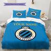 Club Brugge Kv Crest Custom Name Pattern Bedding Quilt Set Quilt Cover Pillowcase Home Birthday Gift(1 * duvet cover + 2 * pillowcase, without core)