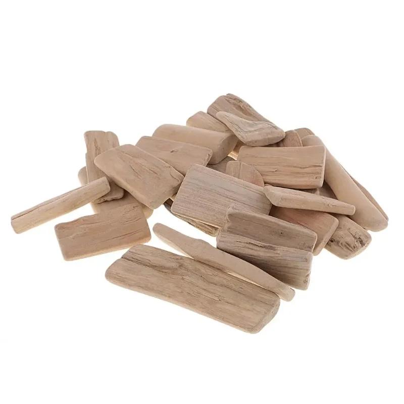 Top Quality Natural Wood Blocks Unfinished Wooden Squares for Crafts Aquarium Decor Home Decor Art Projects Wedding Vase Filler