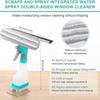 Multifunktionales 4-in-1 Fensterreinigungswerkzeug Sprühwischer Bürste Chenille-Reiniger für Haushaltsglasfenster und Oberflächenreinigung