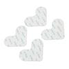 4 Pack Double Sided Carpet Tape Reusable Washable Heart Shape Slip Resistant Ultra Thin Area Rug