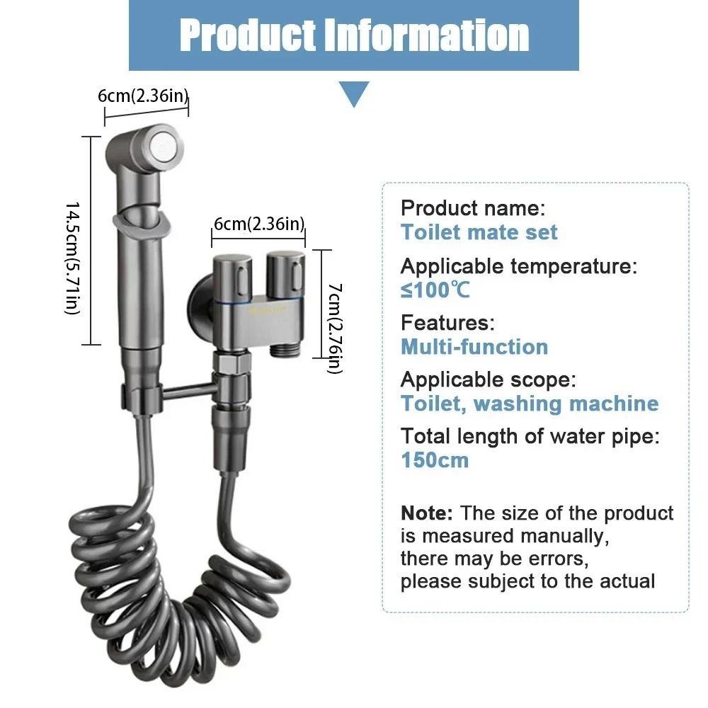 Flexible Hose Handheld Bidet Sprayer Adjustable Women Washer Sprinklers Toilet Sprayer Heads  Baby