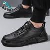 Star-headed woodpecker men's shoes new breathable business dress British casual black men's shoes
