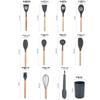 12-Piece Non-Stick Silicone Spatula and Ladle Set - Food-Grade Cookware