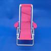 2 Pieces Mini Folding Beach Chairs for Children Doll Home Furniture Model Accessories Miniature Foldable Deck Chair Play Set