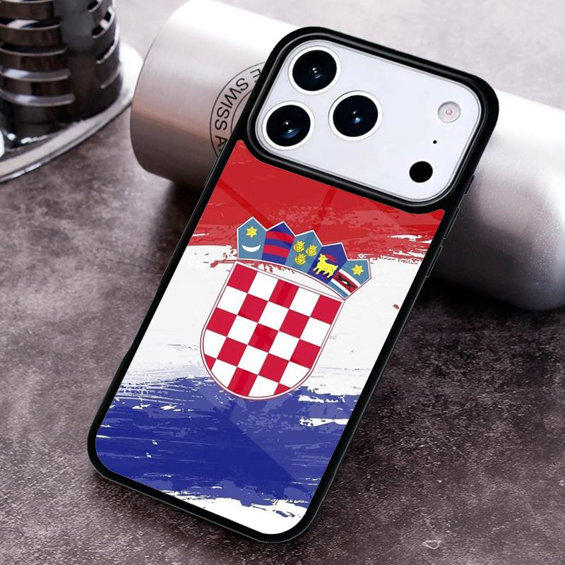 Croatia Flag Print Phone Case For iPhone 17 16 15 14 13 12 11 Pro Max Plus 17Air Soft Silicone Cover