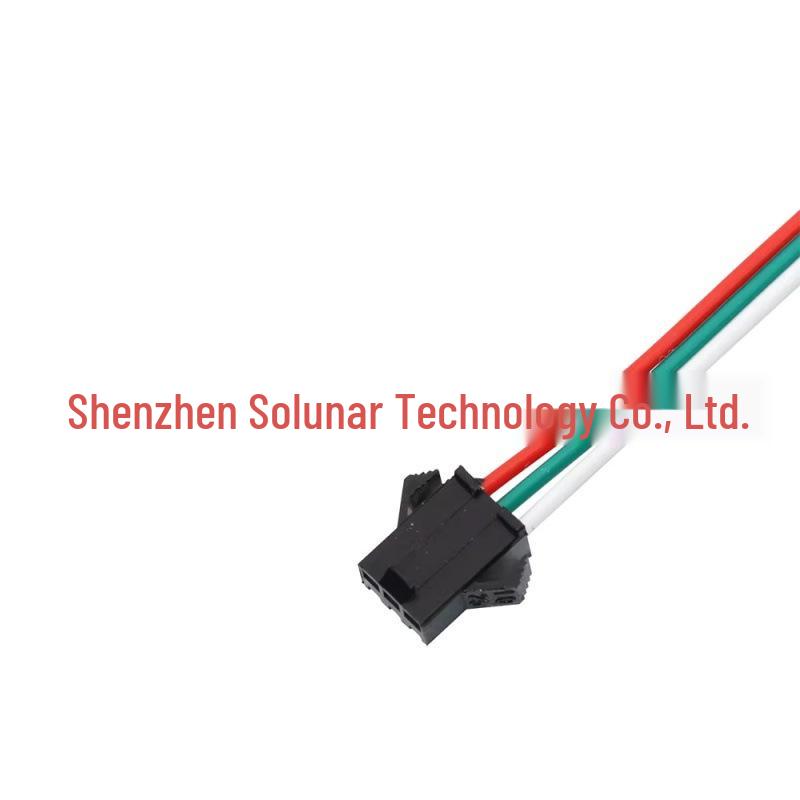 SM Male/Female Plug Cable 2.54MM Air Connection, 3-Battery Charging, 4P Terminal Power Cord, LED Light.