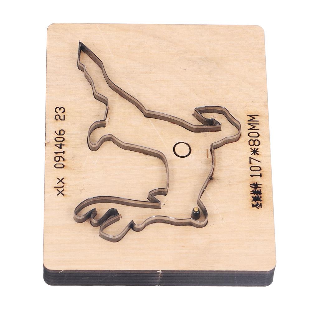 Stanzform mit Holzsockel, Weihnachts-Hirsch-Muster, Leder-Stanzschneider für Heimwerkerarbeiten