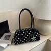 Women Polka Dot Large Capacity Single Shoulder Underarm Daily Commute Handbag
