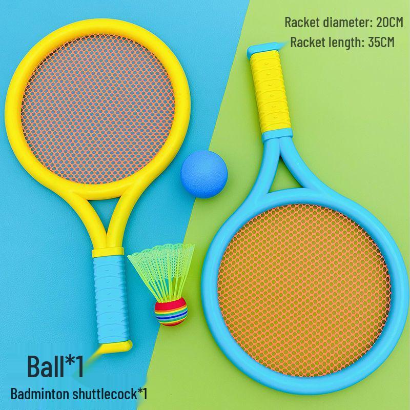 Kids Badminton and Tennis Racket Set: Outdoor & Indoor Parent-Child Sports Toy for Boys and Girls