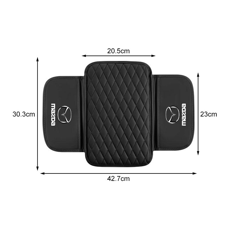 For Mazda 2 3 4 5 6 7 8 ATENZA Axela 6 RX8 CX6 CX5 CX4 Alexa CX4 CX5 CX8 2 3 6 1Pcs Leather Auto Consoles Car Armrest Cushion with Storage Car Styling