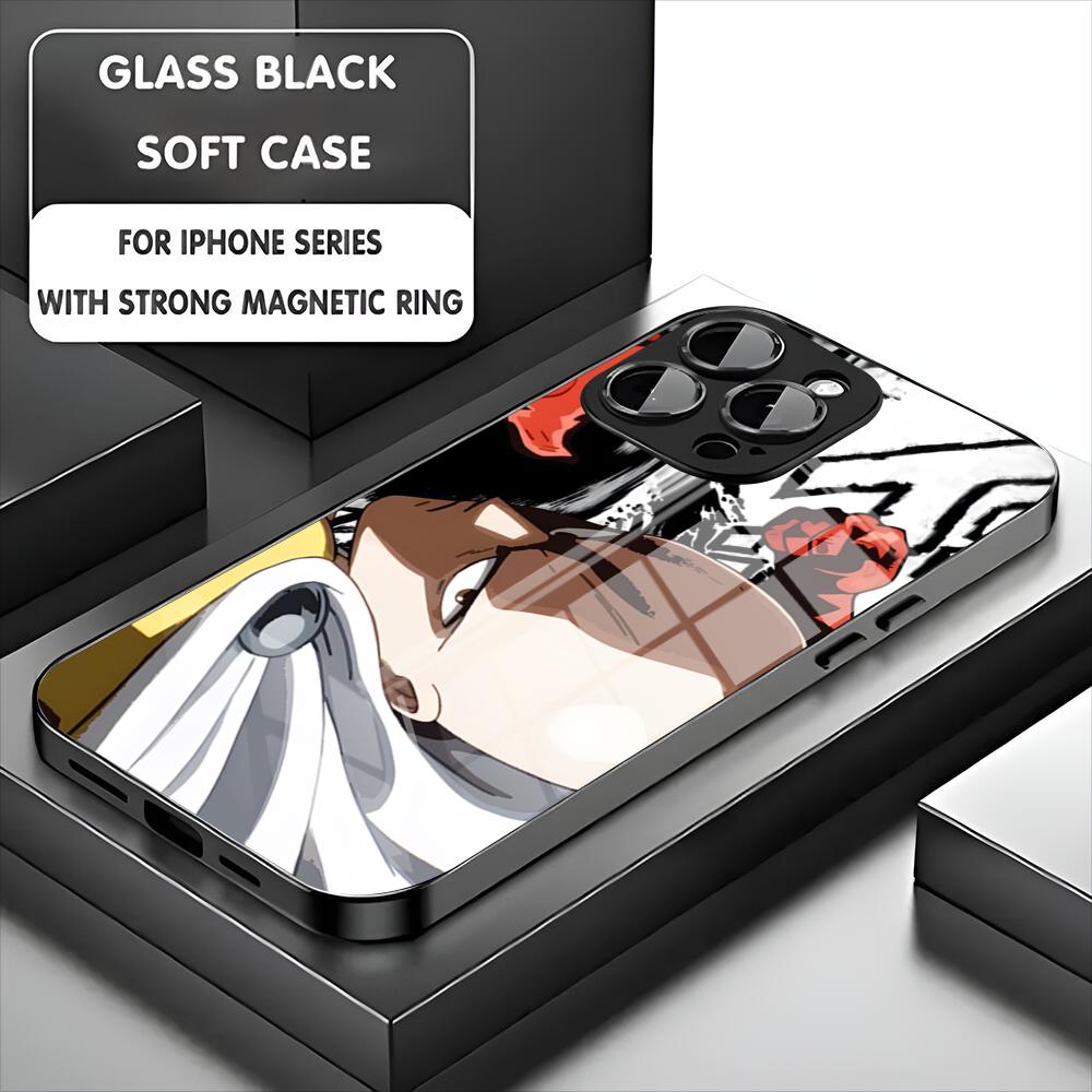 One-Punch Man Phone Case For Iphone 17 16 15 14 13 11 12 Pro Max Mini Plus Magnetic Glass Phone Cover