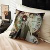 Anime Steins Gate Cushion Cover Car Throw Pillow Case For Sofa Car Christmas Gift 40X40Cm 45X45Cm